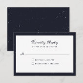 RSVP-kaart voor Sterrennacht Weddenschap RSVP Kaartje (Voorkant / Achterkant)