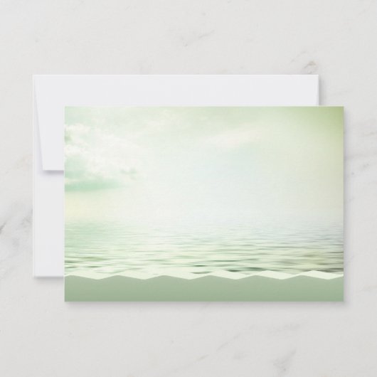 RSVP-kaart voor Tropical Beach Destination Wedding Kaart (Achterkant)