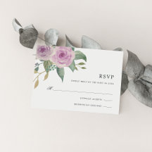 RSVP-kaart voor Violet & Sage