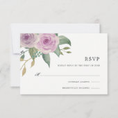 RSVP-kaart voor Violet & Sage RSVP Kaartje (Voorkant)