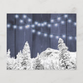 Rsvp-kaart voor winterbruiloft (Achterkant)