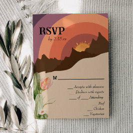RSVP-kaart voor Woestijnbestemming RSVP Kaartje