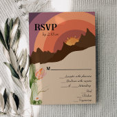 RSVP-kaart voor Woestijnbestemming RSVP Kaartje