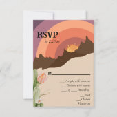 RSVP-kaart voor Woestijnbestemming RSVP Kaartje (Voorkant)