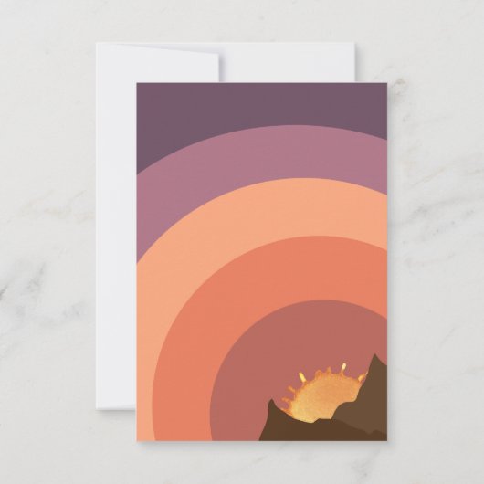 RSVP-kaart voor Woestijnbestemming RSVP Kaartje (Achterkant)