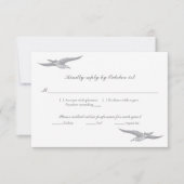 RSVP-kaart voor zeeen voor kustbruiloft RSVP Kaartje (Voorkant)