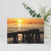 RSVP-kaart voor zonsondergang RSVP Kaartje (Staand voorkant)