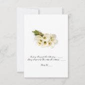 RSVP-kaart - Weddenschap "Calla Lilies" RSVP Kaartje (Voorkant)