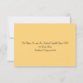 RSVP-kaart Wild Flowers & Mason Jar RSVP Kaartje (Achterkant)