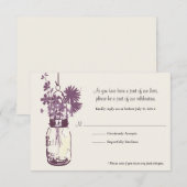 RSVP Kaart Wilde Bloemen & Metselwerk Pot (Voorkant / Achterkant)