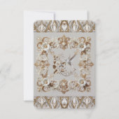 RSVP kaart Witte Kolibrie bruiloft (Voorkant)