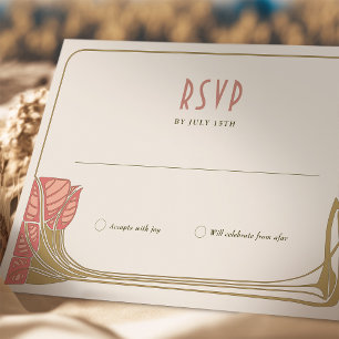 RSVP-kaartboom in Bloom Mackintosh Art Nouveau Kaart