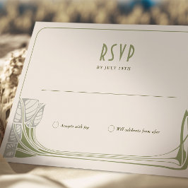 RSVP-kaartboom in Bloom Mackintosh Art Nouveau Kaart