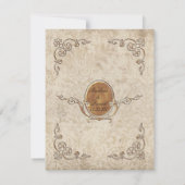 RSVP-kaarten Art Nouveau Roaring 20s Deco Style RSVP Kaartje (Achterkant)