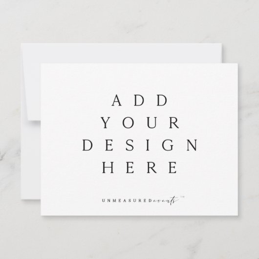 RSVP-kaarten/behuizingen afdrukken Kaart (Achterkant)