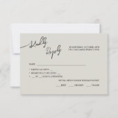 RSVP Kaarten Boho-chique bruiloft, pastel kleuren. (Voorkant)