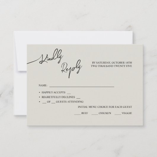 RSVP Kaarten Boho-chique bruiloft, pastel kleuren. (Voorkant)