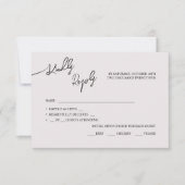 RSVP Kaarten Boho-chique bruiloft, pastel kleuren. (Voorkant)