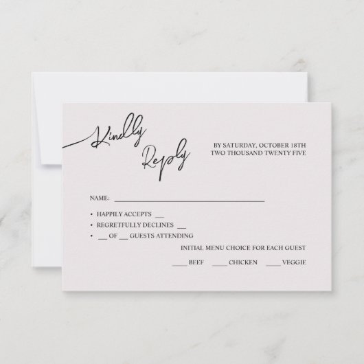 RSVP Kaarten Boho-chique bruiloft, pastel kleuren. Kaartje (Voorkant)