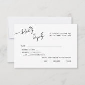 RSVP Kaarten Boho-chique bruiloft, pastel kleuren. Kaartje (Voorkant)