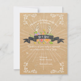 RSVP Kaarten Herten Antler Wildflower Starburst Ru Kaartje