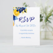 RSVP-kaarten "La Dolce Vita" RSVP Kaartje (Staand voorkant)