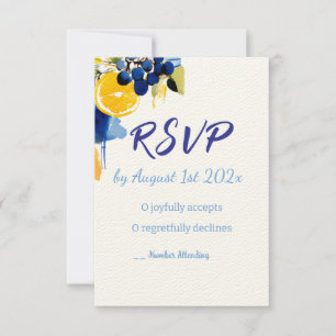 RSVP-kaarten "La Dolce Vita" RSVP Kaartje