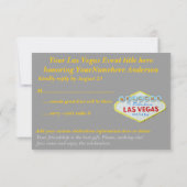 RSVP-kaarten Las Vegas Special Event RSVP Kaartje (Achterkant)