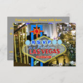 RSVP-kaarten Las Vegas Special Event RSVP Kaartje (Voorkant / Achterkant)