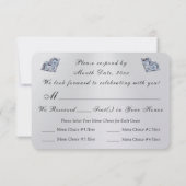 RSVP-Kaarten met Jubileum of bruiloft met keuze ui Kaart (Achterkant)