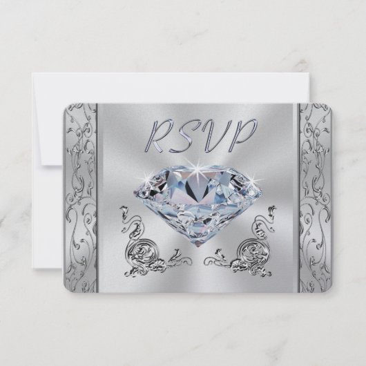 RSVP-Kaarten met Jubileum of bruiloft met keuze ui Kaart (Voorkant)