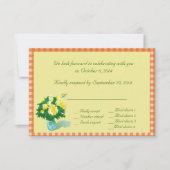 RSVP-kaarten met landstijl Kaart (Voorkant)