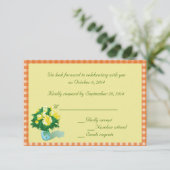 RSVP-kaarten met landstijl Kaart (Staand voorkant)