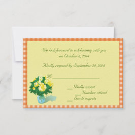 RSVP-kaarten met landstijl Kaart