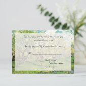 RSVP-kaarten. Orchard in Blossom Kaart (Staand voorkant)