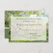 RSVP-kaarten. Orchard in Blossom Kaart (Voorkant / Achterkant)