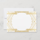 RSVP-kaarten van 1920's  Gatsby Wedding Invites RSVP Kaartje (Achterkant)