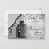 RSVP-kaarten van het plattelandskorn in het bijten RSVP Kaartje