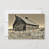 RSVP-kaarten van het plattelandskorn in het bijten RSVP Kaartje (Achterkant)