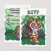 RSVP-kaarten van het Tijgerpartijcentrum RSVP Kaartje (Voorkant / Achterkant)