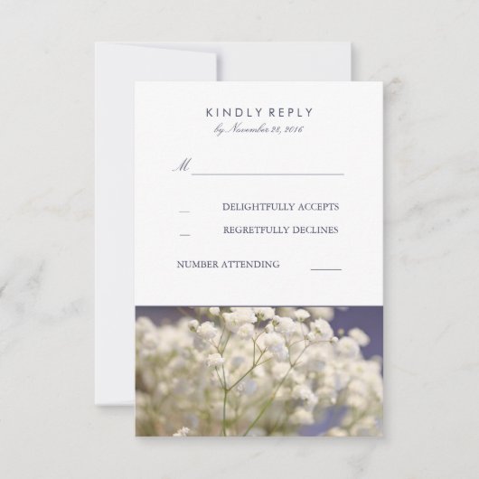 RSVP-kaarten van Navy Baby's RSVP Kaartje (Voorkant)