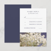 RSVP-kaarten van Navy Baby's RSVP Kaartje (Voorkant / Achterkant)
