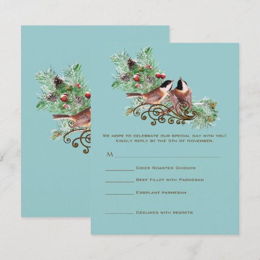 RSVP-kaarten - Vereis de 5 x 7 grootteinnovatie Kaart (Voorkant / Achterkant)