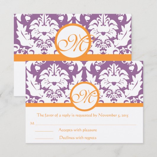 RSVP-kaarten - Vereis de 5 x 7 grootteinnovatie RSVP Kaartje (Voorkant / Achterkant)