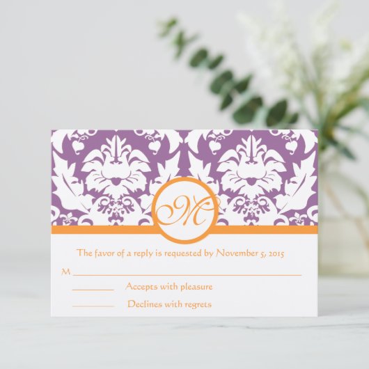 RSVP-kaarten - Vereis de 5 x 7 grootteinnovatie RSVP Kaartje (Staand voorkant)