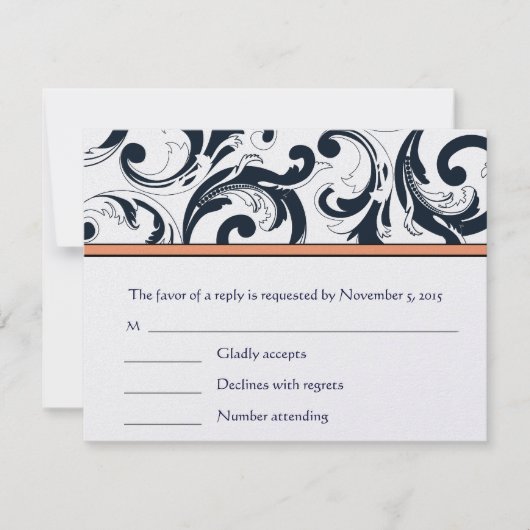 RSVP-kaarten - Vereis de 5 x 7 grootteinnovatie RSVP Kaartje (Voorkant)