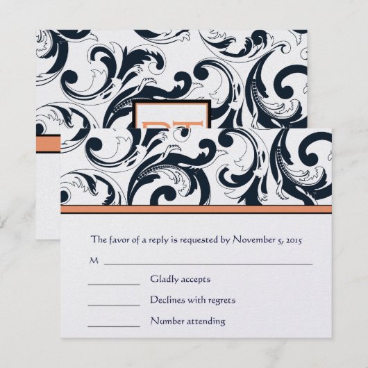 RSVP-kaarten - Vereis de 5 x 7 grootteinnovatie RSVP Kaartje (Voorkant / Achterkant)