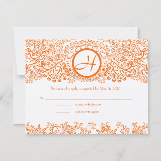 RSVP-kaarten - Vereis de 5 x 7 grootteinnovatie RSVP Kaartje (Achterkant)