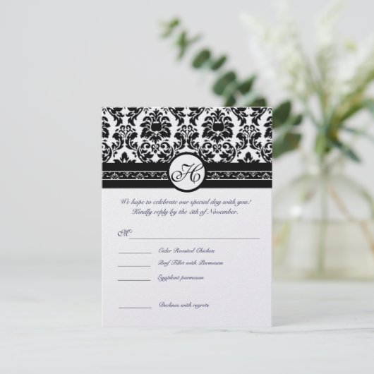 RSVP-kaarten - vereisen de uitnodigingen in 5 x 7 (Staand voorkant)