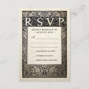 RSVP-kaarten voor bruiloft Collectie Champagne I RSVP Kaartje
